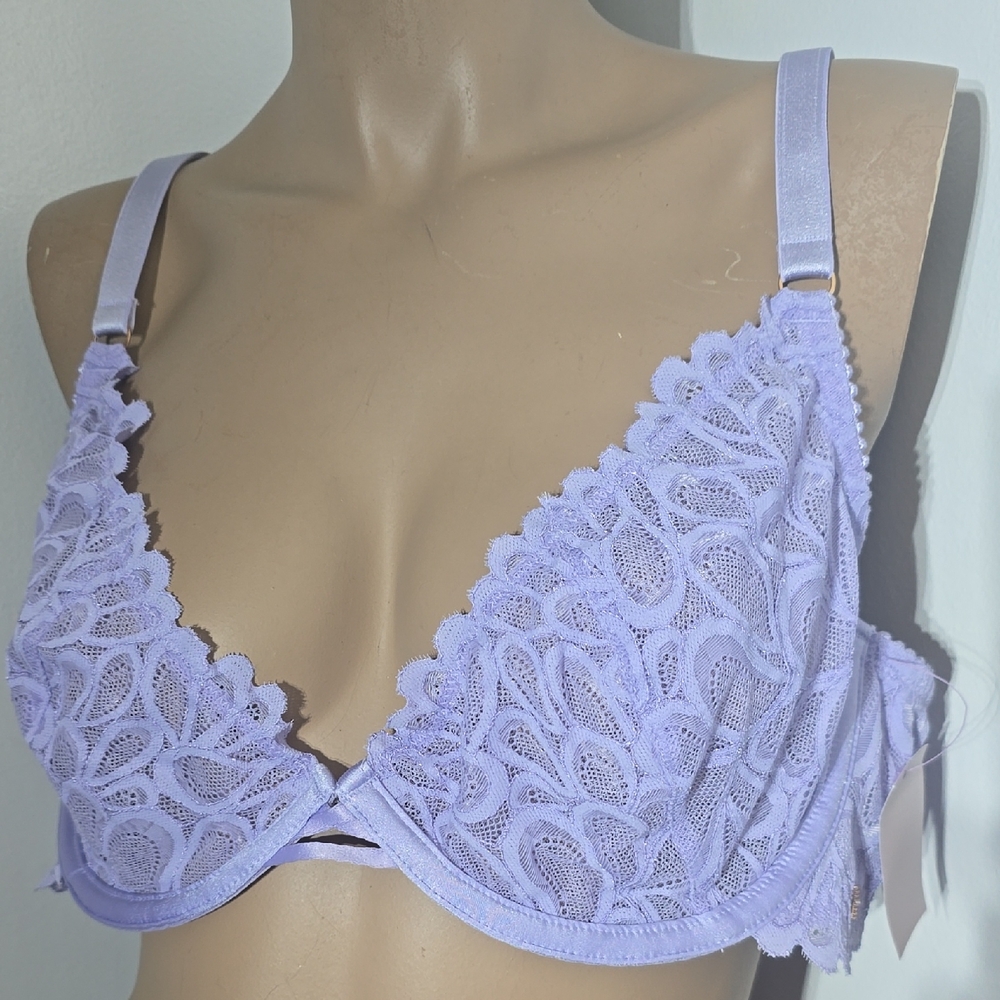 Savage X Fenty Lingerie Lavender Lace Bra Size 42C NWT